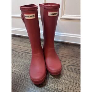 Hunter Kids Classic Red Rain Boots
